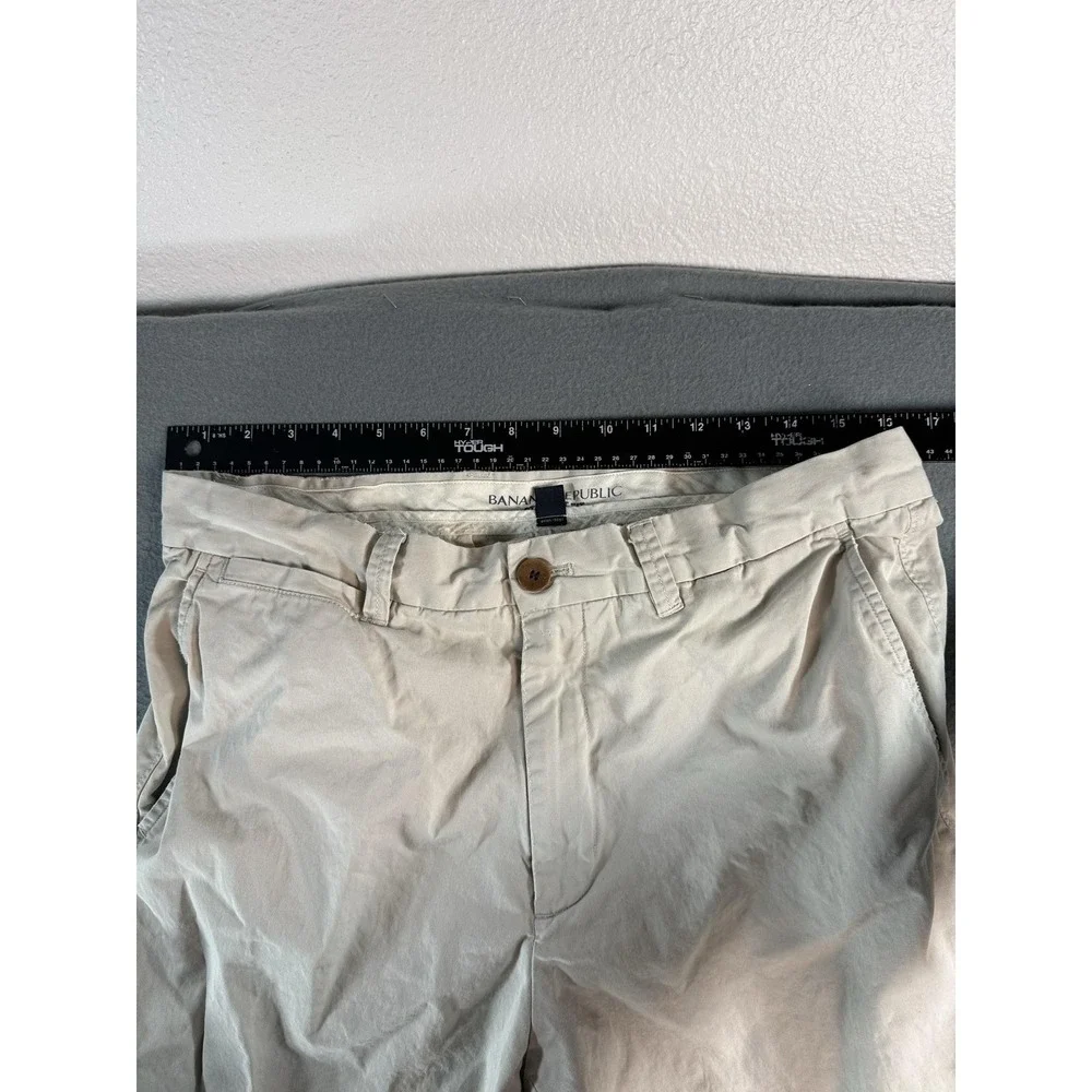 Banana Republic Pants Mens 33x32 Beige Regular Fit Chino Straight Casual